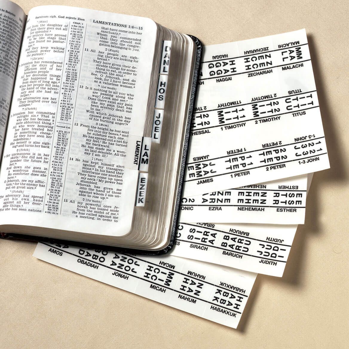 Bible Tabs, Set of 71 + '-' + 303314