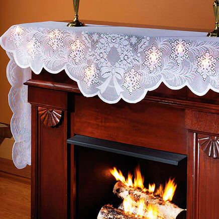 Lighted Mantel Scarf-304384
