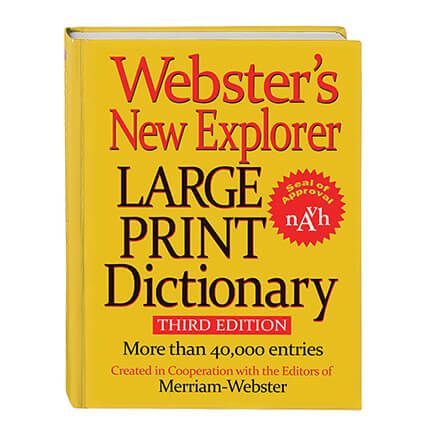 Websters® Large Print Dictionary-306768