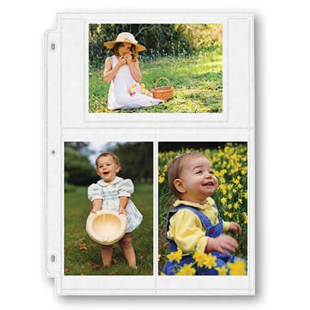 View product details for Double Weight Pocket Pages 4" x 6" Sheet Protectors, 3 Ring