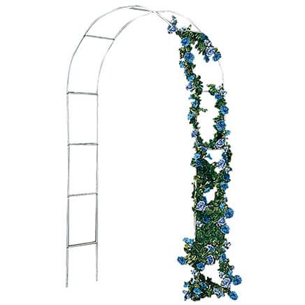 White Arched Garden Trellis-318049