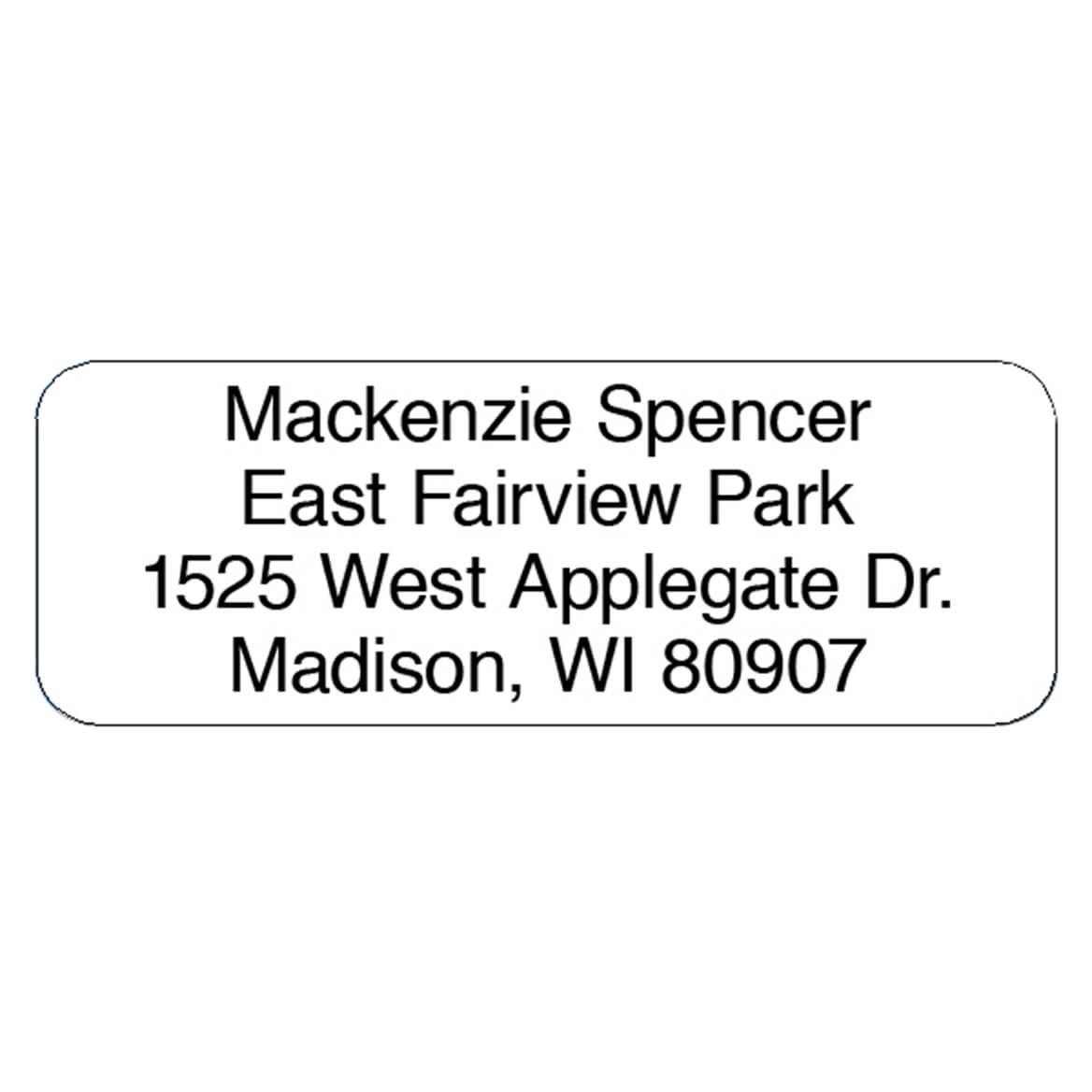 Personalized Block Roll Address Labels, Set of 200 + '-' + 320119
