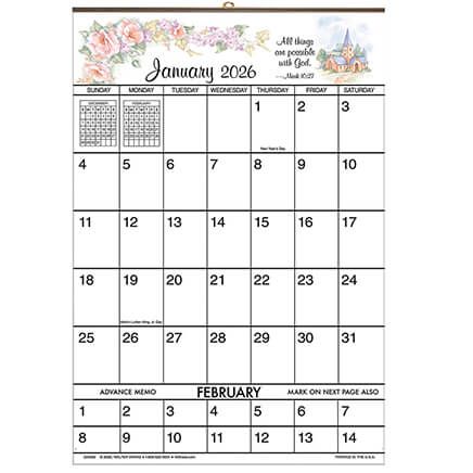 Designer Giant Calendar - Bible Verse-334062