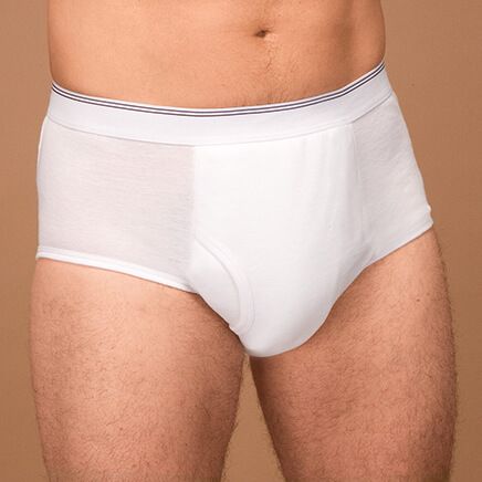 Men's 10 oz. Incontinence Brief, White-336393
