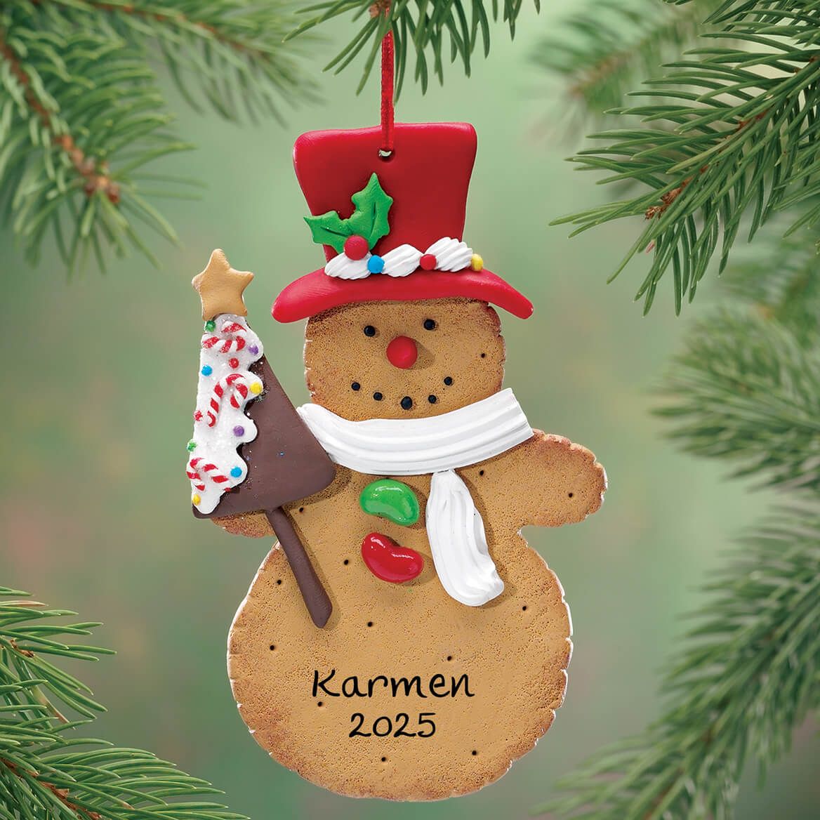 Personalized Snowman Cookie Ornament + '-' + 339034