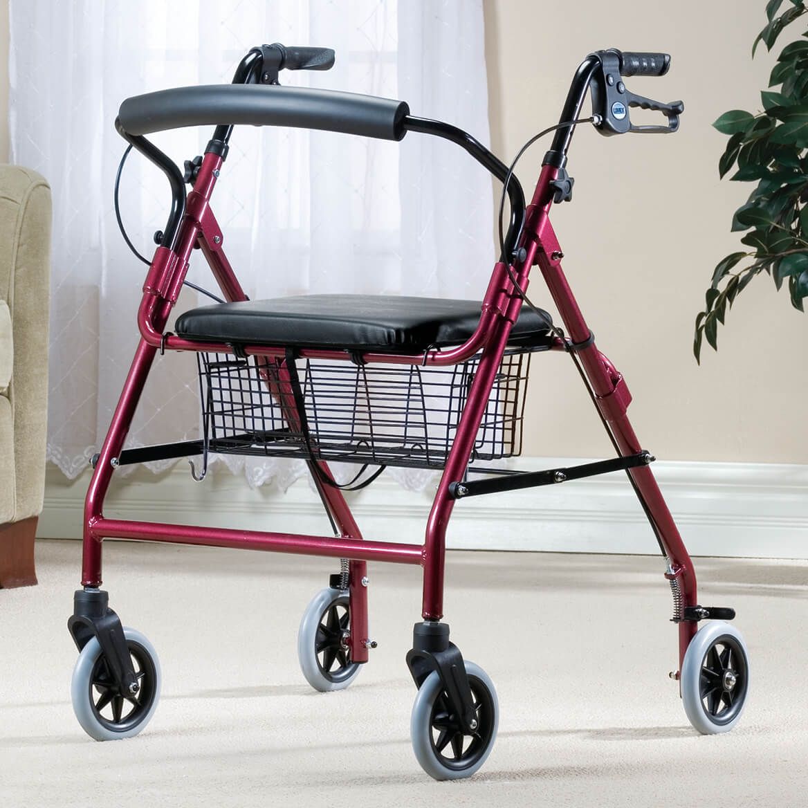 Walkabout Wide 4-Wheel Rollator + '-' + 340684