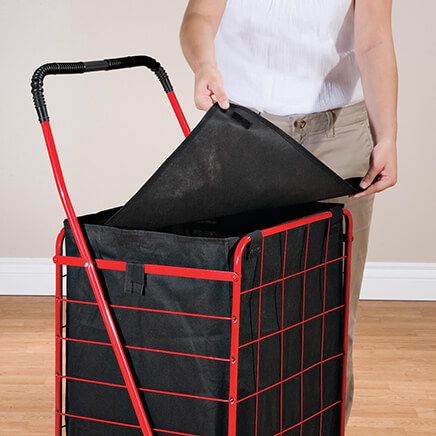 Waterproof Deluxe Shopping Cart Liner with Handles-343756