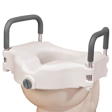 Locking Raised Toilet Seat With Arms-344447