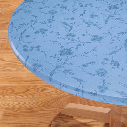 Floral Swirl Vinyl Elasticized Table Cover-344557