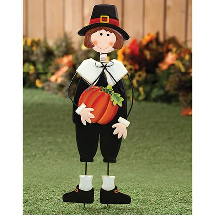 Pilgrim Boy Metal Lawn Stake by Fox River Creations™-348512