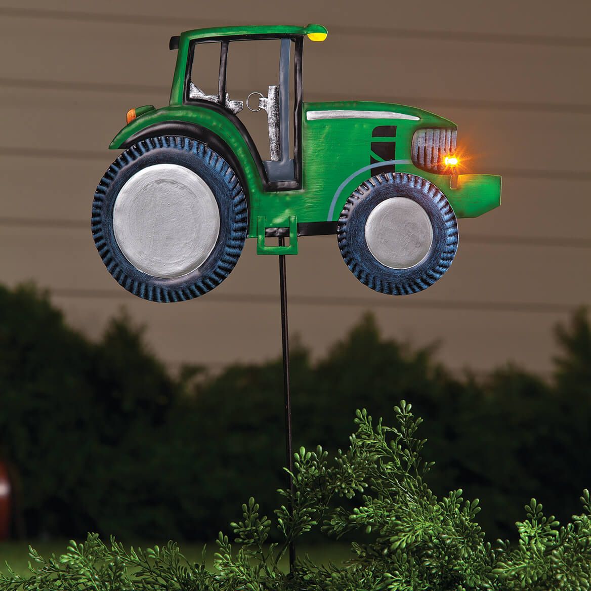 Solar Metal Tractor Yard Stake by Fox River Creations™ + '-' + 351467