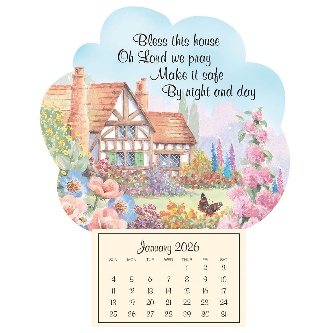 Mini Magnetic Calendar Bless This House + '-' + 351850