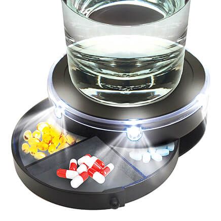 LED Nightstand Caddy with Pill Storage-353018