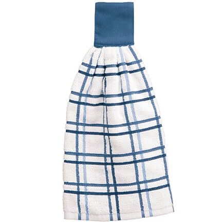 Cotton Hanging Kitchen Towel, Checked-354570