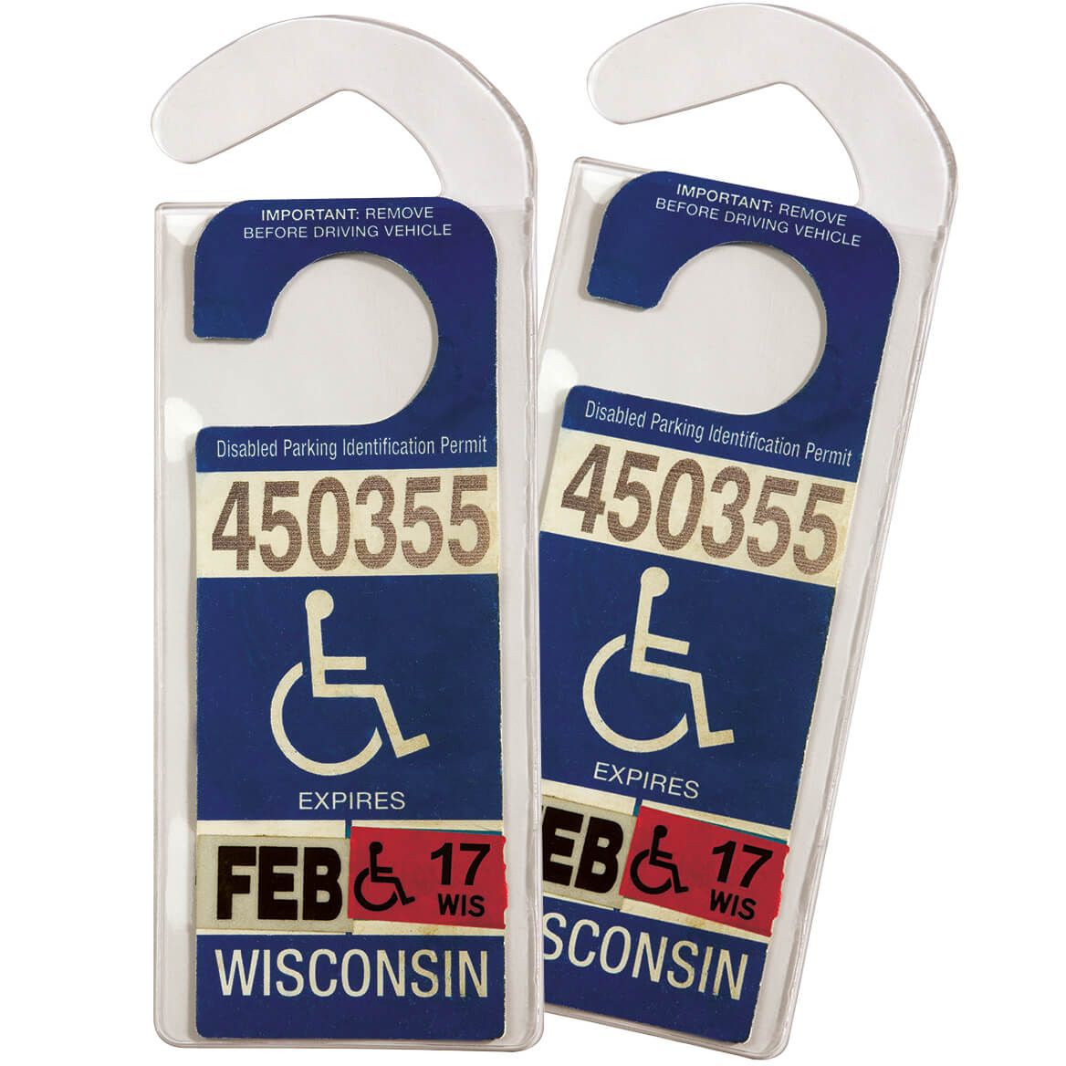 Handicap Placard Hangers, Set of 2 + '-' + 355466