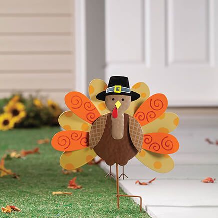 Pilgrim Turkey Lawn Stake by Fox River Creations™-355584