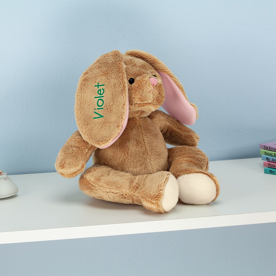 Personalized Brown Plush Bunny + '-' + 358204