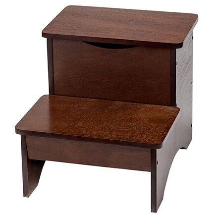 Wooden Step Stool with Storage by OakRidge™-359670