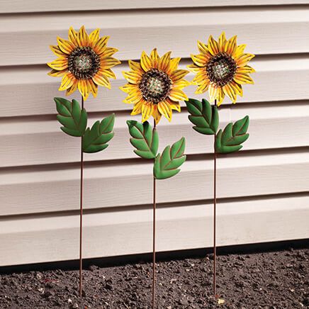 Sunflower Stakes, Set of 3 by Fox River Creations™-360060