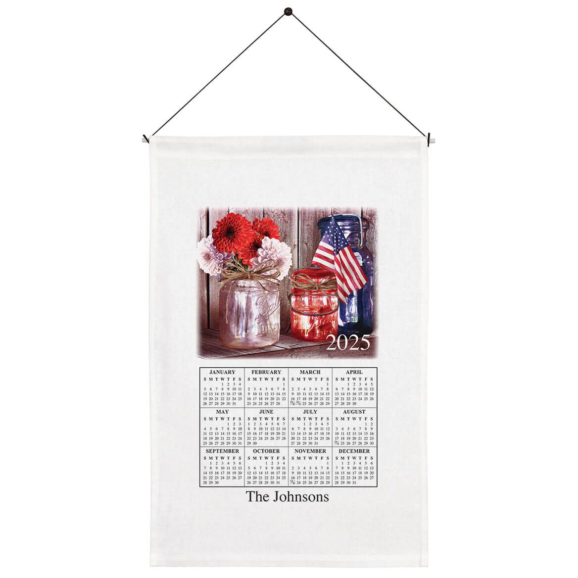Personalized God Bless America Calendar Towel + '-' + 360134