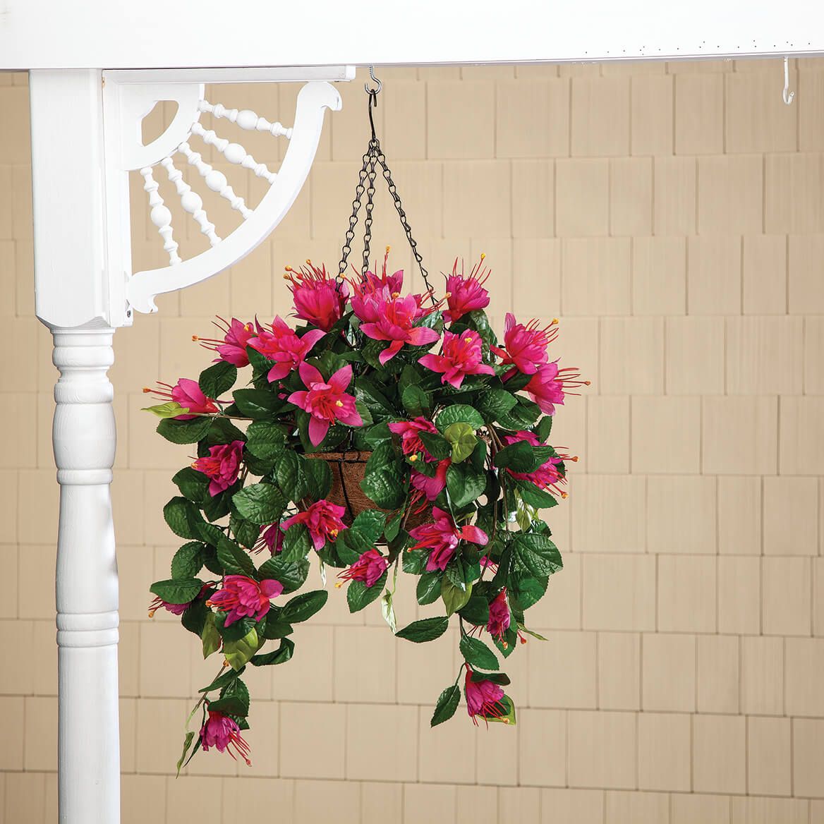 Fully Assembled Fuchsia Basket by OakRidge™ + '-' + 361809