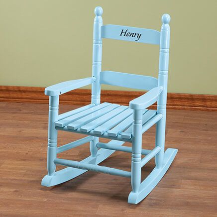 Personalized Blue Children's Rocker-361819