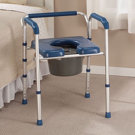 Folding Commode with Padded Seat-361893