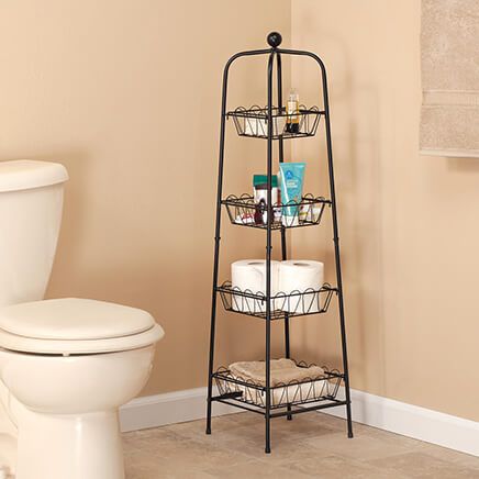 4-Tier Metal Basket Tower-362437