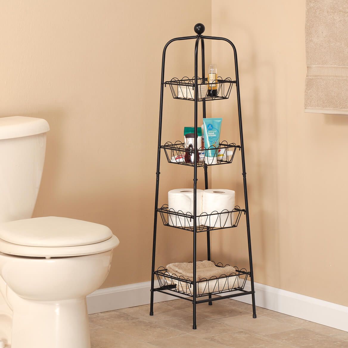 4-Tier Metal Basket Tower + '-' + 362437
