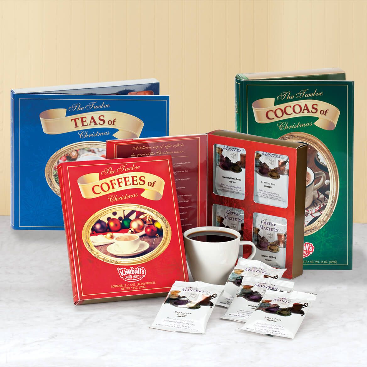 Twelve Teas, Coffees and Cocoas, Set of 3 + '-' + 362577