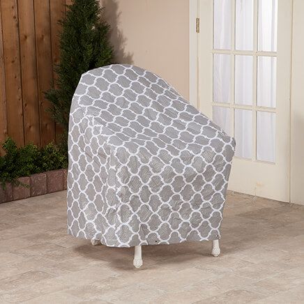 Trellis Pattern Quilted Chair Cover, 33"L x 27"W x 33"H-362893