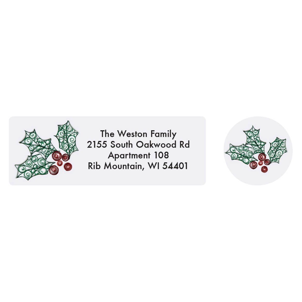 Personalized Paper Filigree Address Labels & Seals, Set of 20 + '-' + 364727