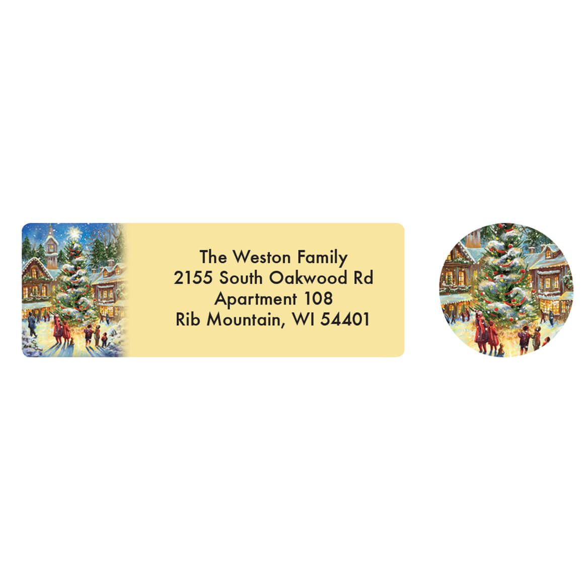 Personalized Christmastime Address Labels & Seals, Set of 20 + '-' + 364731