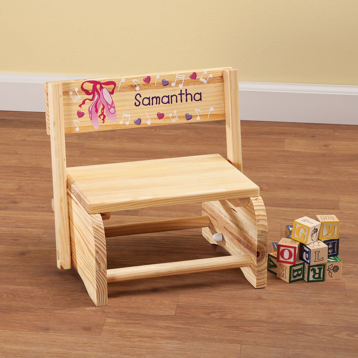 Personalized Children's Ballet Step Stool + '-' + 365665