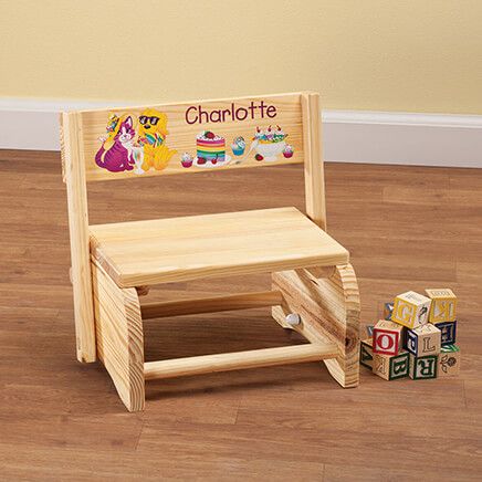 Personalized Children's Animals & Dessert Step Stool-365666