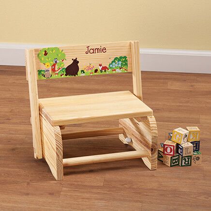 Personalized Children's Woodland Animals Step Stool-365671