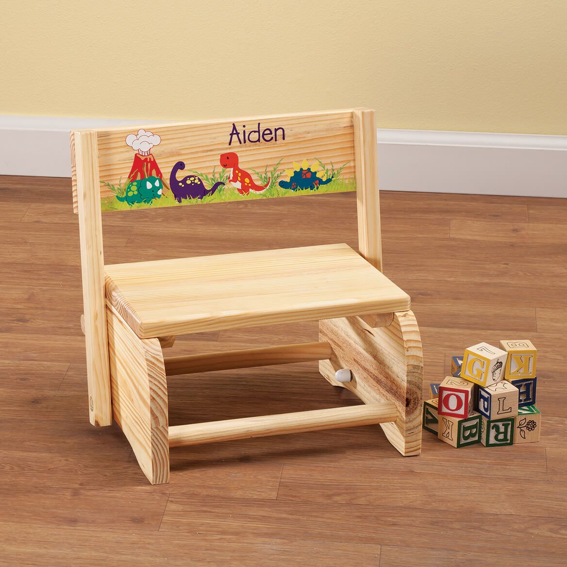 Personalized Children's Dinosaur Step Stool + '-' + 365672