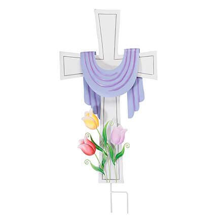 Metal Easter Cross Stake by Fox River Creations™-365860
