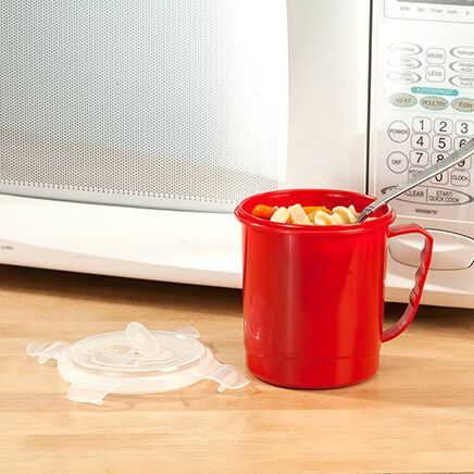 Microwave Soup Mug with Vented Lid by Chef's Pride™, Set of 2-367555