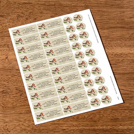 Personalized Birds with Hats Labels & Seals, Set of 20-368285