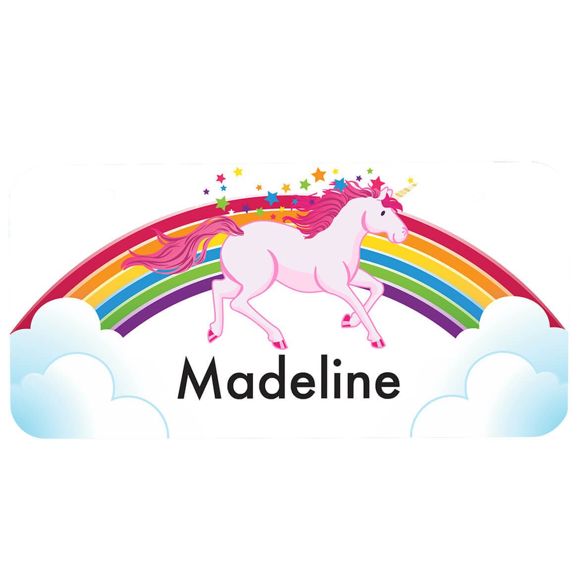 Personalized Unicorn License Plate, 3" x 6" + '-' + 368976