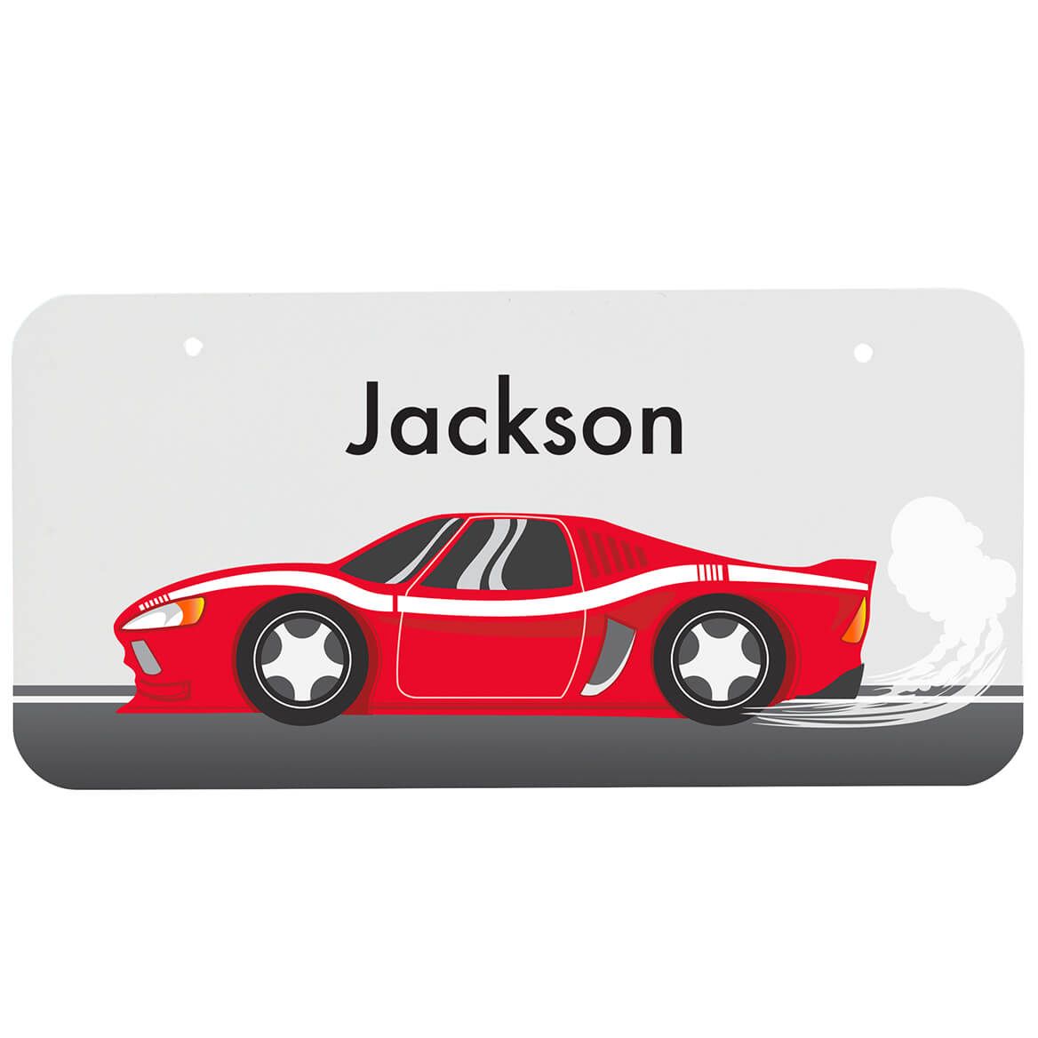 Personalized Racecar License Plate, 3" x 6" + '-' + 368978