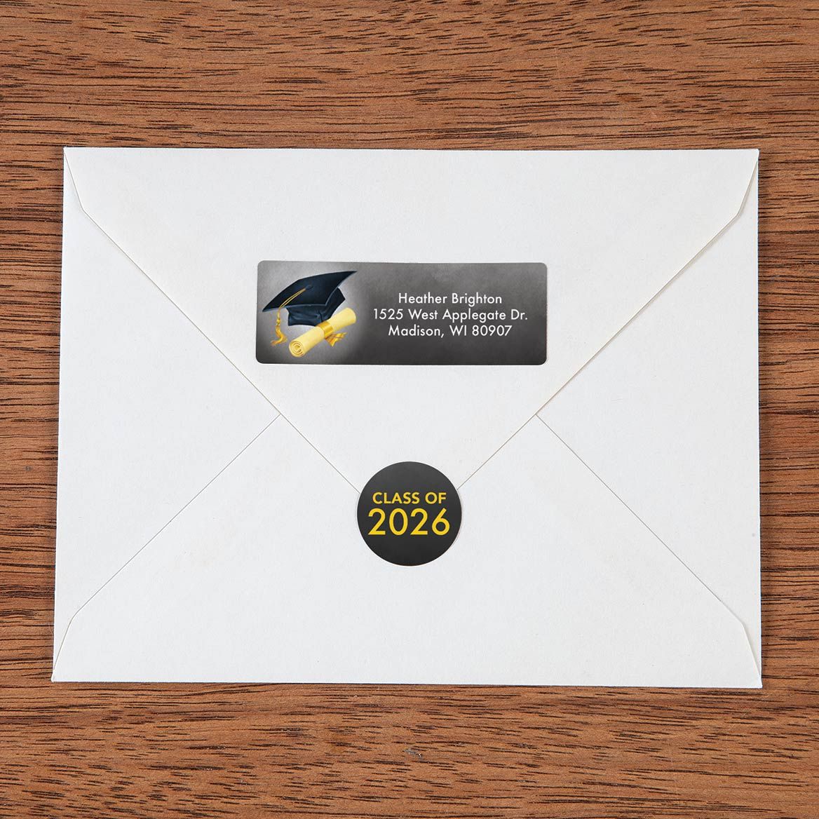 Personalized Graduation Address Labels & Seals, Set of 60 + '-' + 369011