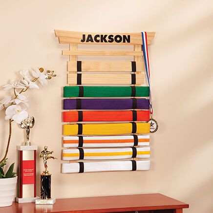 Personalized Deluxe Karate Belt Rack-369083