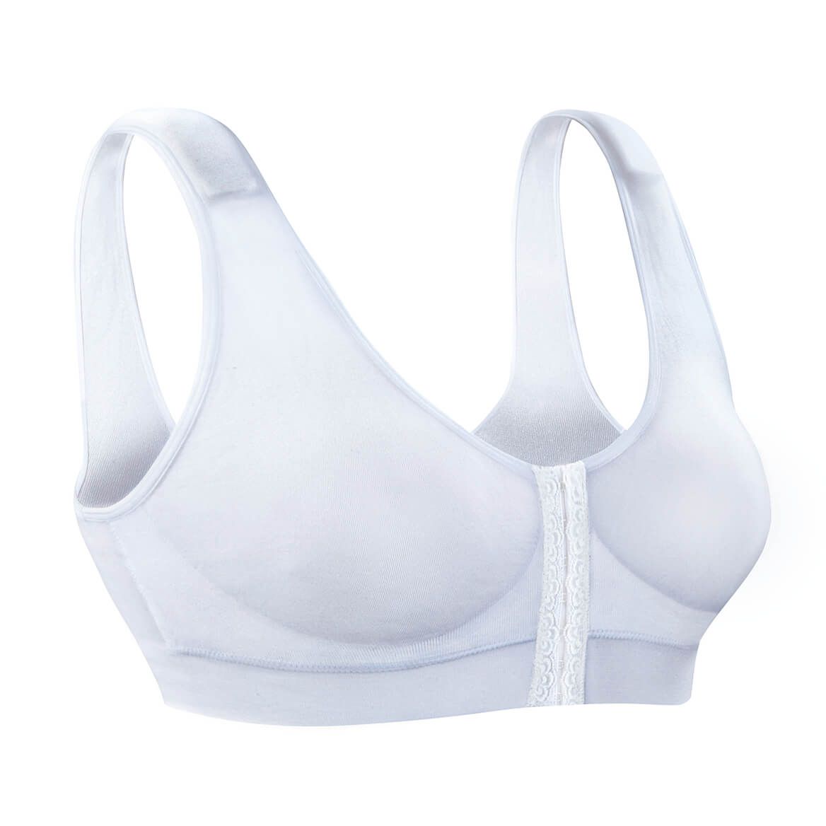 Seamless Comfort Bra with Front Hook and Back Support