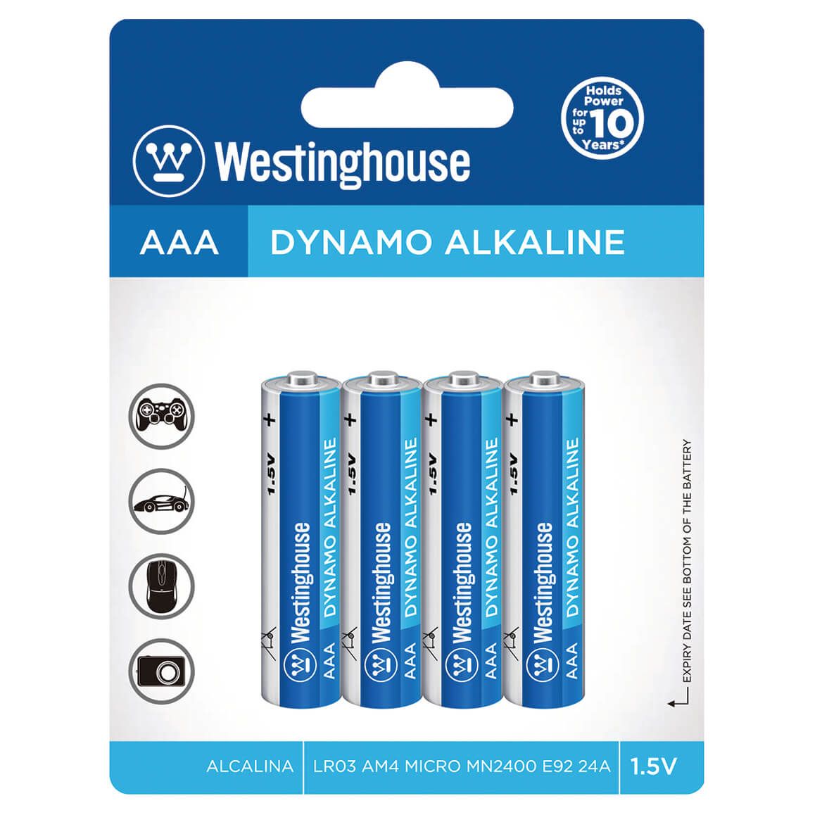 Westinghouse Batteries AAA S/4 + '-' + 369941