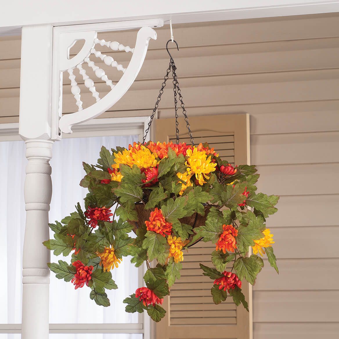Fully Assembled Multicolor Mum Basket by OakRidge™, Set of 2 + '-' + 370383