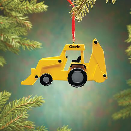 Personalized Bulldozer Ornament-370421