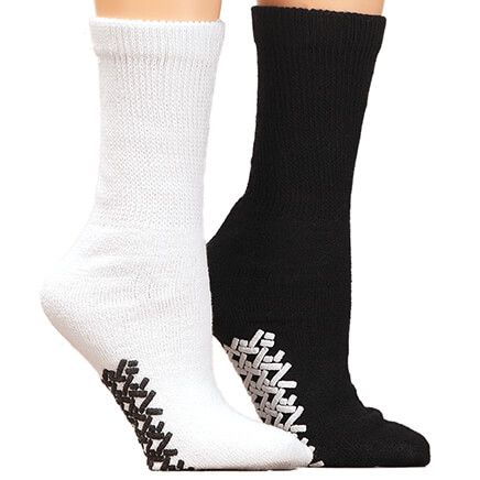 Silver Steps™ Diabetic Gripper Socks, 2 Pairs-371090