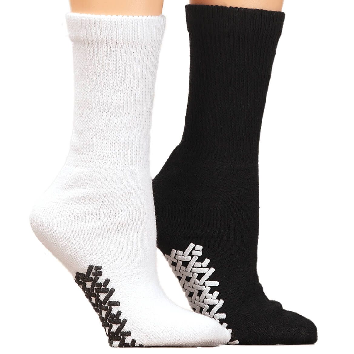 Silver Steps™ Diabetic Gripper Socks, 2 Pairs + '-' + 371090